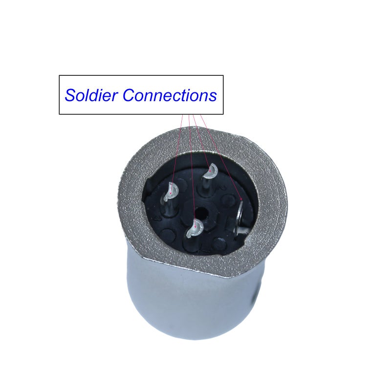 MCSPROAUDIO موصل XLR بزاوية 90 درجة قابل للتعديل 3 دبابيس - 7 أوضاع قابلة للتدوير (ذكر) - Image 3